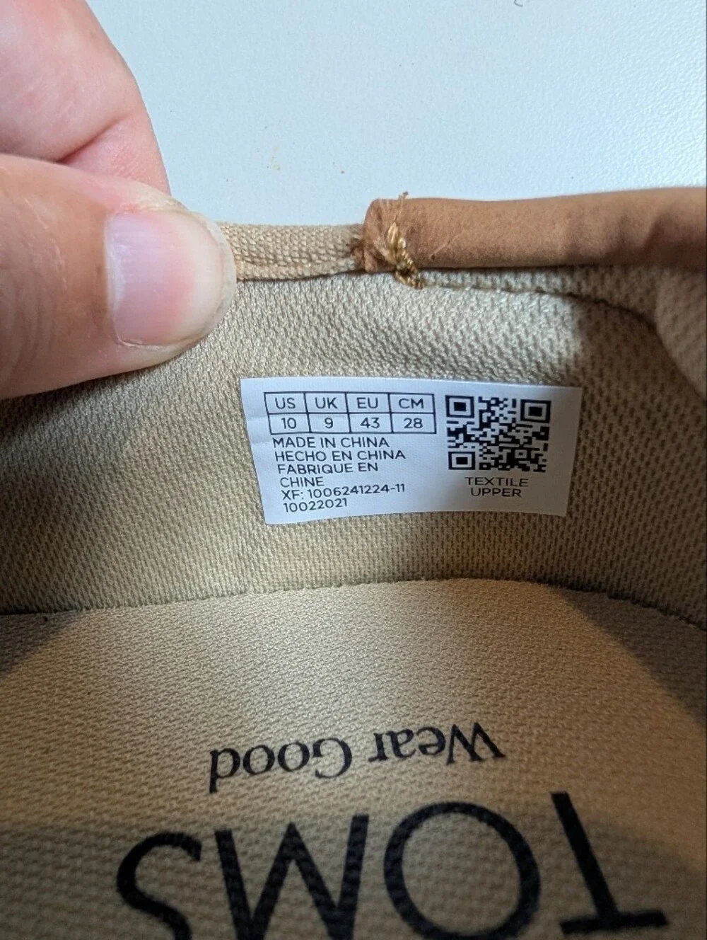 Toms simple slip
